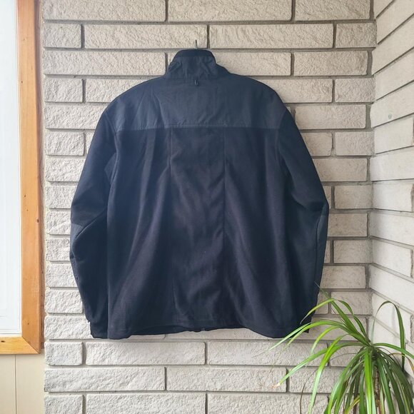 Vintage 'Misty Mountain' black quarter zip fleece pullover sweater women's L - Picture 2 of 3